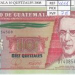 BILLETE GUATEMALA 10 QUETZALES 2008 P-117 N01323