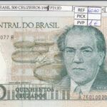 BILLETE BRASIL 500 CRUZEIROS 1988 P-220a N01843