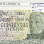 BILLETE ARGENTINA 500 PESOS 1982
