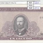 BILLETE CHILE 1 ESCUDO 1964 P-136a.2a
