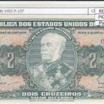 BILLETE BRASIL 2 CRUZEIROS 1955 P-157