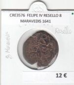 CRE3576 MONEDA ESPAÑA FELIPE IV RESELLO 8 MARAVEDIS