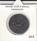CRE3580 MONEDA ESPAÑA FELIPE IV RESELLO 8 MARAVEDIS