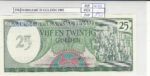 BILLETE SURINAME 25 GULDEN 1985 P-127b