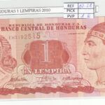 BILLETE HONDURAS 1 LEMPIRA 2010 P-89b