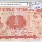 BILLETE HONDURAS 1 LEMPIRA 2008 P-89a