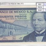 BILLETE MEXICO 50 PESOS 1981 P-73a.22