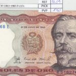 BILLETE PERU 5.000 SOLES DE ORO 1985 P-117c