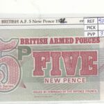 BILLETE BRITISH ARMED FORCES 5 PENIQUES 6 SERIE 1972 P-M44a