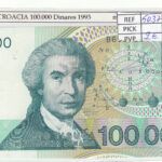 BILLETE CROACIA 100.000 DINARA 1993 P-27a
