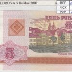 BILLETE BIELORUSIA 5 RUBLOS 2000 P-22