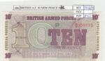 BILLETE BRITISH ARMED FORCES 10 PENIQUES 1972 P-M45a