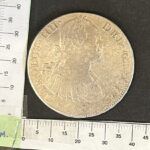 CRE3127 MONEDA ESPAÑA CARLOS IV 8 REALES 1808 MEXICO T.H PLATA BC+