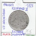 CR2286 MONEDA PRUSIA 1/3 REICHSTHALER 1773 PLATA BC