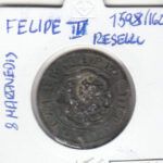 CRE3314 MONEDA ESPAÑA FELIPE IV RESELLO 1598 8 MARAVEDI BC