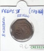 CRE3315 MONEDA ESPAÑA FELIPE IV RESELLO 8 MARAVEDIS BC