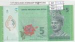BILLETE MALASIA 5 RINGGIT 2011 POLIMERO P-52a