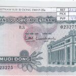 BILLETE VIETNAM SUR 50 DONG 1969 P-25a