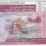 BILLETE SRI LANKA 20 RUPIAS 2010 P-123a