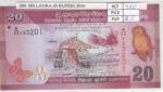 BILLETE SRI LANKA 20 RUPIAS 2010 P-123a