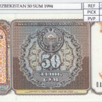 BILLETE UZBEKISTAN 50 SOMONI 1994 P-78a