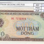 BILLETE VIETNAM 100 DONG 1991 P-105a