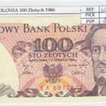 BILLETE POLONIA 100 ZLOTYS 1986 P-143e.1