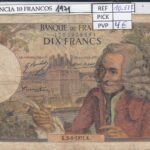 BILLETE FRANCIA 10 FRANCOS 1971 P-147d.1