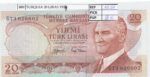 BILLETE TURQUIA 20 LIRAS 1979 P-187a.2