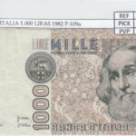 BILLETE ITALIA 1.000 LIRAS 1982 P-109a
