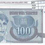 BILLETE YUGOSLAVIA 100 DINARA 1992 P-112a