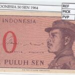 BILLETE INDONESIA 50 SEN 1964 P-94a