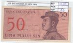 BILLETE INDONESIA 50 SEN 1964 P-94a
