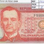 BILLETE FILIPINAS 20 PESO 2008 P-182I.4