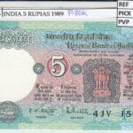 BILLETE INDIA 5 RUPIAS 1985 P-80k