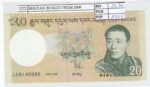 BILLETE BHUTAN 20 NGULTRUM 2006 P-30a