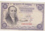CRBS1242 BILLETE ESPAÑA 25 PESETAS 1946 BC+