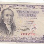 CRBS1242 BILLETE ESPAÑA 25 PESETAS 1946 BC+