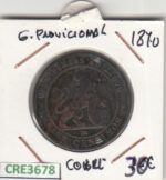 CRE3678 MONEDA ESPAÑA 10 CENTIMOS GOBIERNO PROVISIONAL 1870 COBRE