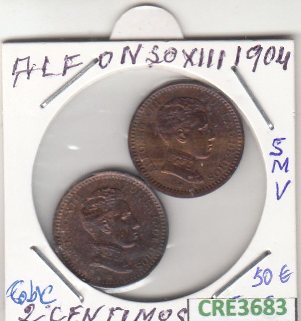 imagen-13-19726.jpg CRE3683 LOTE MONEDAS ESPAÑA 2 CENTIMOS VER DESCRIPCION EN FOTO - Imagen 1