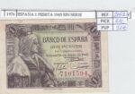BILLETE ESPAÑA 1 PESETA 1945 SIN SERIE P-128a EBC