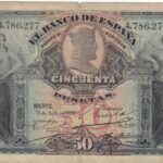 CRBS1298 BILLETE ESPAÑA 50 PESETAS 1907 BC