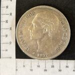 CRBAN343 MONEDA ESPAÑA 5 PESETAS ALFONSO XII 1878 *18*78 DEM PLATA