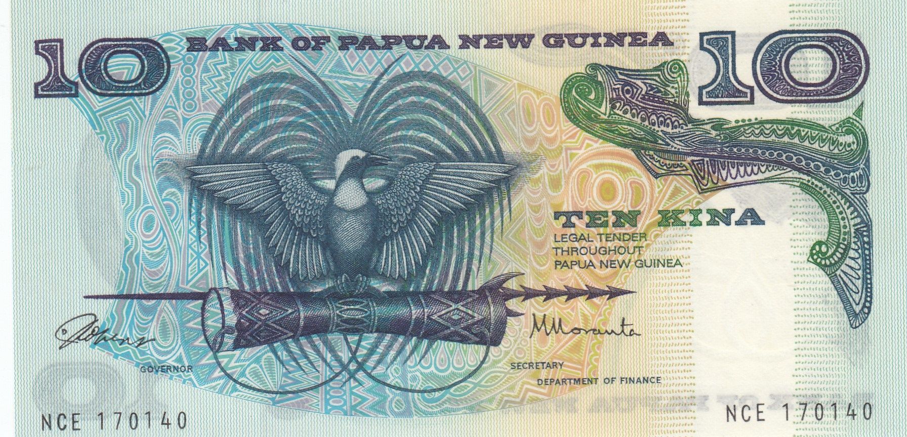 imagen-13-20119.jpg CRBX0367 BILLETE PAPUA NUEVA GUINEA 10 KINA 1975 SIN CIRCULAR - Imagen 1