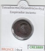 CRE3889 MONEDA ROMANA TETRADRACMA ALEJANDRIA EMPERADOR INCIERTO