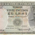 CRBX0388 BILLETE TIMOR LESTE 20 ESCUDOS 1967 MBC