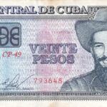 CRBX0397 BILLETE CUBA 20 PESOS 2015 USADO