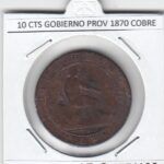 CRE4196 MONEDA ESPAÑA 10 CENTIMOS GOBIERNO PROVISIONAL 1870 COBRE