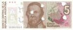 CRBX0411 BILLETE ARGENTINA 5 AUSTRALES PRUEBA-MUESTRA SIN CIRCULAR