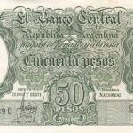 CRBX0412 BILLETE ARGENTINA 50 PESOS 1955-68 EBC